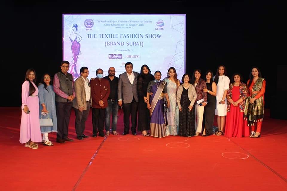 Organizing "Textile Fashion Show" at Platinum Hall, Sarsana
