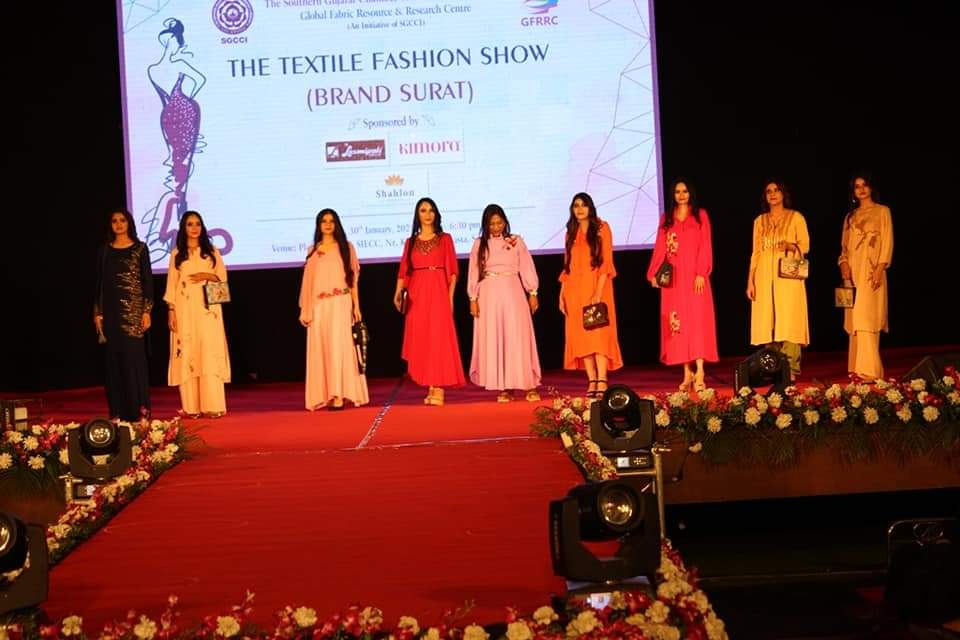 Organizing "Textile Fashion Show" at Platinum Hall, Sarsana