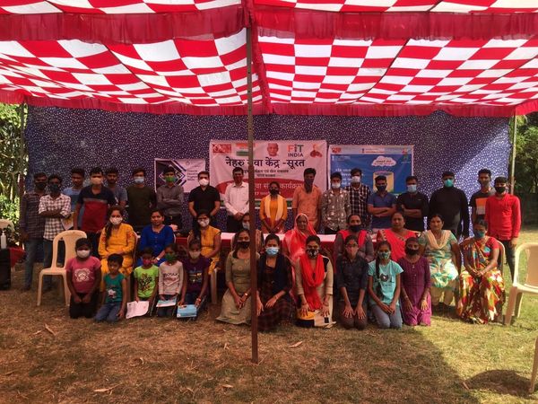 'Padoshi Yuva Sansad Karyakram' organized by Nehru Youth Center at Karcheliya village in Mahuva