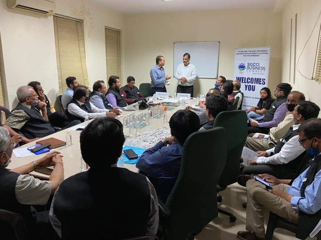 Members of SGCCI Business Connect Committee visited Gokulnand Petrofibers Company, Palsana