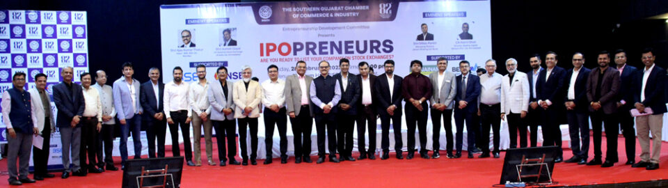 The Southern Gujarat Chamber of Commerce and Industry organized a program on 'IPOPreneurs'.