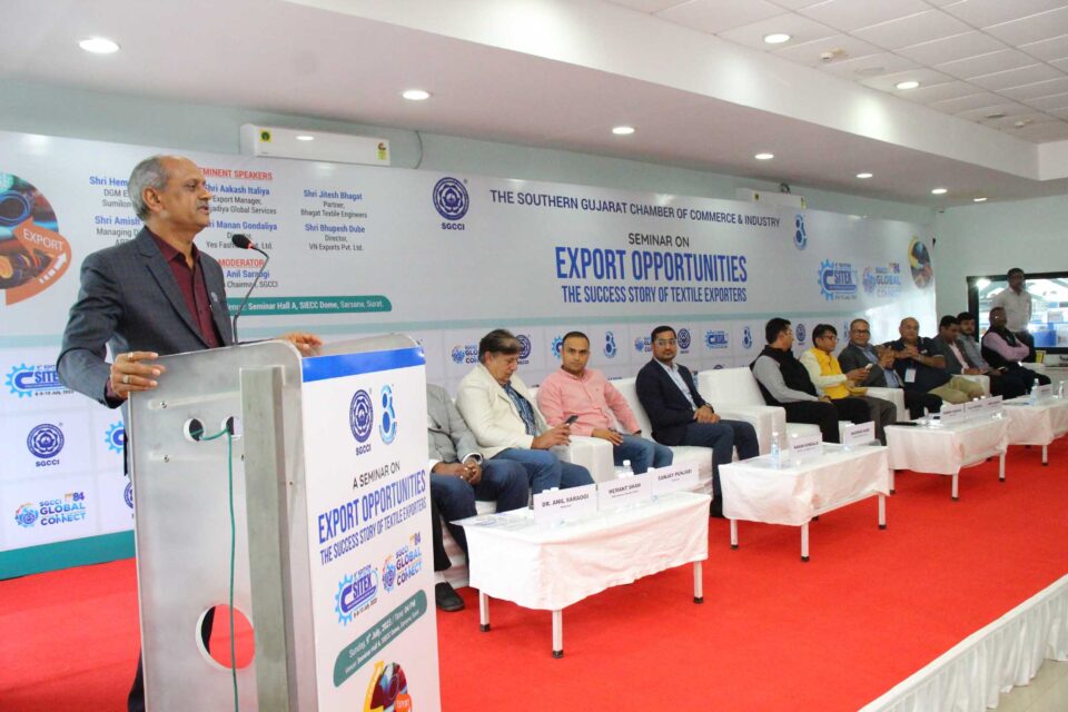 The Chamber organized a seminar on 'Export Opportunities', the success stories of textile exporters were narrated to the entrepreneurs.